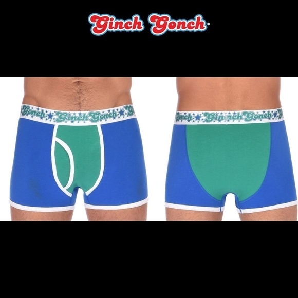GINCH Gonch Blue Lagoon Trunk Brief Statement Graphic Underwear NIP - Picture 6 of 8